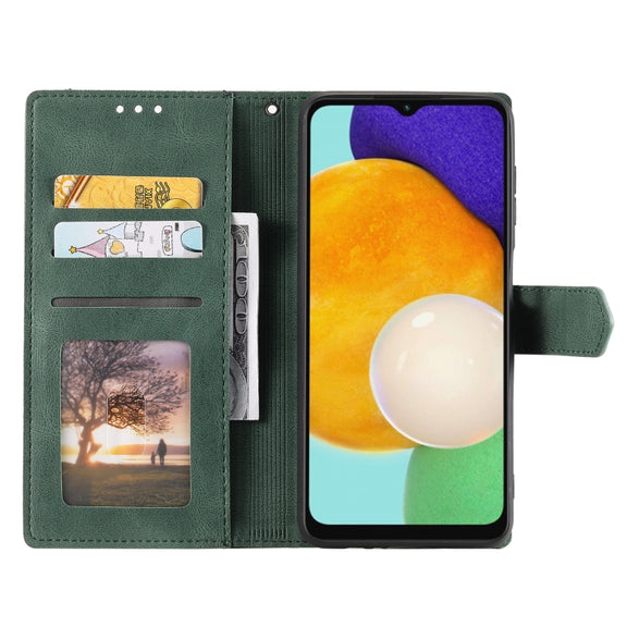 For Samsung Galaxy S25+ 5G Nail Skin Feel Stitching Calf Texture Leather Phone Case(Green)