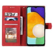 For Samsung Galaxy S25+ 5G Nail Skin Feel Stitching Calf Texture Leather Phone Case(Red)