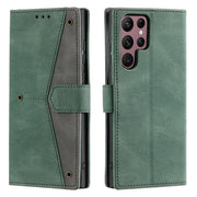 For Samsung Galaxy S25 Ultra 5G Nail Skin Feel Stitching Calf Texture Leather Phone Case(Green)