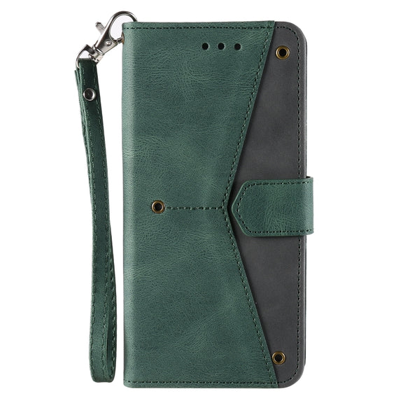 For Samsung Galaxy S25 Ultra 5G Nail Skin Feel Stitching Calf Texture Leather Phone Case(Green)