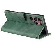 For Samsung Galaxy S25 Ultra 5G Nail Skin Feel Stitching Calf Texture Leather Phone Case(Green)