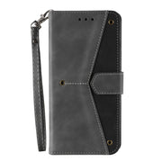 For Samsung Galaxy S25 Ultra 5G Nail Skin Feel Stitching Calf Texture Leather Phone Case(Grey)