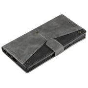 For Samsung Galaxy S25 Ultra 5G Nail Skin Feel Stitching Calf Texture Leather Phone Case(Grey)