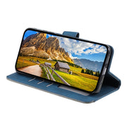 For Samsung Galaxy S25 Ultra 5G Nail Skin Feel Stitching Calf Texture Leather Phone Case(Blue)