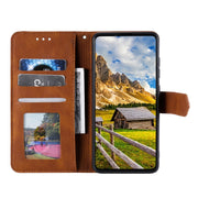For Samsung Galaxy S25 Ultra 5G Nail Skin Feel Stitching Calf Texture Leather Phone Case(Brown)
