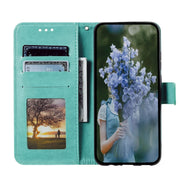 For Samsung Galaxy S25+ 5G Totem Flower Embossed Leather Phone Case(Green)