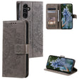 For Samsung Galaxy S25+ 5G Totem Flower Embossed Leather Phone Case with Lanyard(Grey) - free shipping - PMC TechLife - Order now!