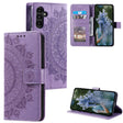 For Samsung Galaxy S25+ 5G Totem Flower Embossed Leather Phone Case(Purple) - Galaxy S25+ 5G Cases by PMC TechLife | Online Shopping South Africa | PMC TechLife | Buy Now Pay Later Mobicred