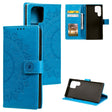For Samsung Galaxy S25 Ultra 5G Totem Flower Embossed Leather Phone Case with Lanyard(Blue) - free shipping - PMC TechLife - Order now!