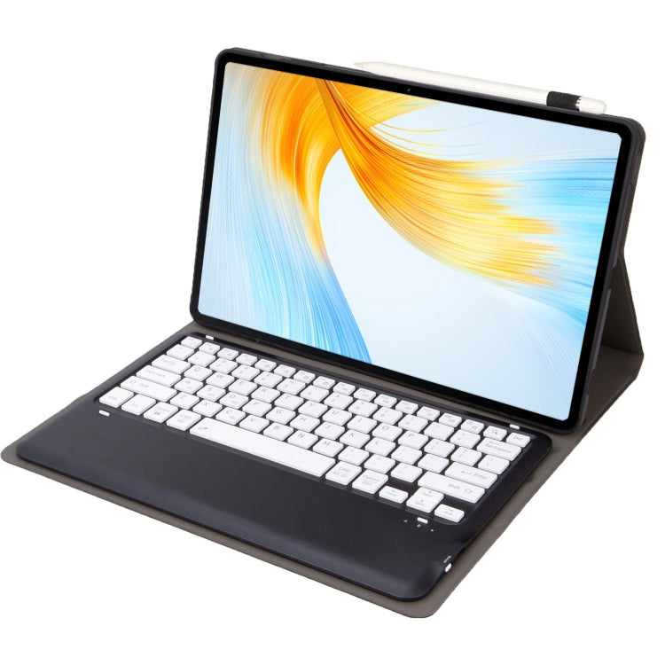 For Huawei MatePad Air 12 2024 Ultra-thin Detachable Bluetooth Keyboard Leather Tablet Case(Black White)