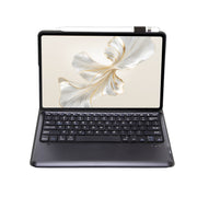 For Huawei MatePad Pro 12.2 Ultra-thin Detachable Bluetooth Keyboard Leather Tablet Case(Black White)