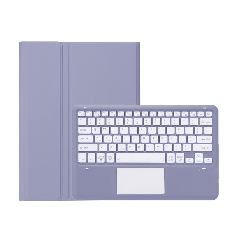 For Huawei MatePad Air 12 2024 Ultra-thin Detachable Bluetooth Keyboard Leather Tablet Case with Touchpad(Lavender White) - Huawei Keyboard by PMC Jewellery | Online Shopping South Africa | PMC Jewellery | Buy Now Pay Later Mobicred