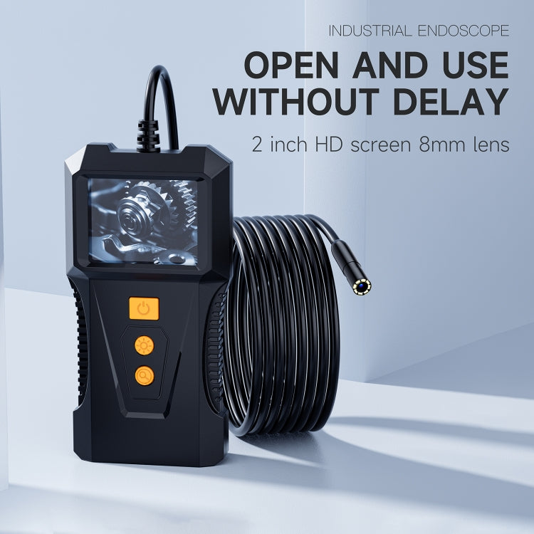 P230 8mm 2 inch Single Camera Endoscope with Screen, Length:5m - free shipping - PMC Jewellery - Order now!