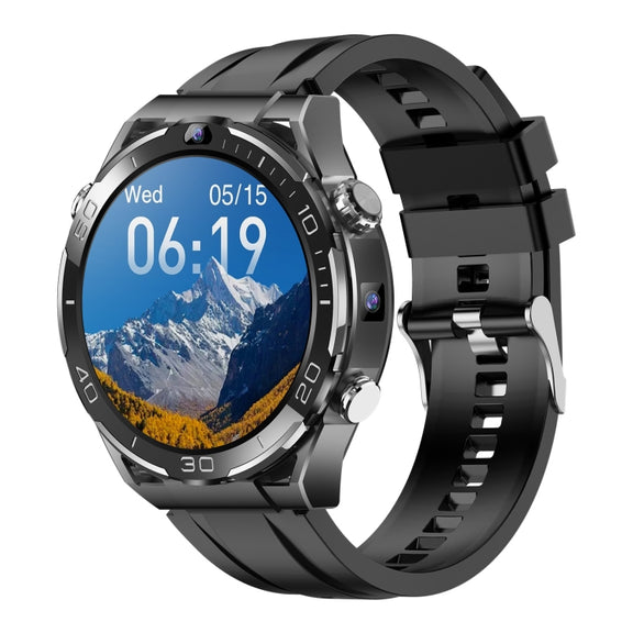 T7 1.508 inch 4G LTE Android 10 Smart Watch, 6GB+128GB, MTK6762 Octa Core, Support Heart Rate / Blood Oxygen(Silver)