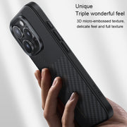 For iPhone 16 Pro Benks Montage MagSafe Kevlar Fiber Phone Case(Black)