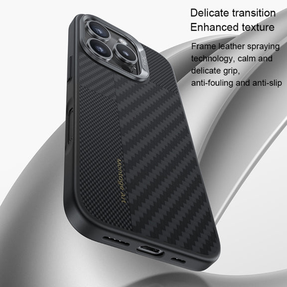 For iPhone 16 Pro Benks Montage MagSafe Kevlar Fiber Phone Case(Black)