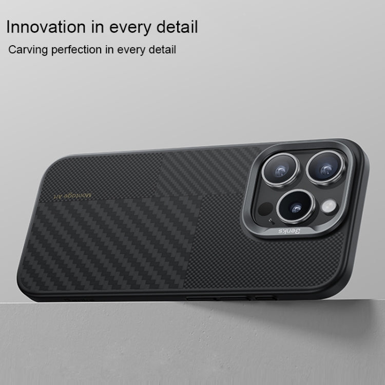 For iPhone 16 Pro Max Benks Montage MagSafe Kevlar Fiber Phone Case(Black) - free shipping - PMC Jewellery - Order now!