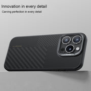 For iPhone 16 Pro Benks Montage MagSafe Kevlar Fiber Phone Case(Black)