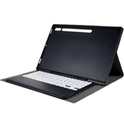 For Samsung Galaxy Tab S10 Ultra A910B Pen Slot Detachable Bluetooth Keyboard Leather Tablet Case(Black+White)
