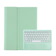 For Samsung Galaxy Tab S10 Ultra A910B Pen Slot Detachable Bluetooth Keyboard Leather Tablet Case(Mint Green) - Samsung Keyboard by PMC Jewellery | Online Shopping South Africa | PMC Jewellery | Buy Now Pay Later Mobicred