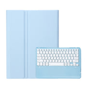 For Samsung Galaxy Tab S10 Ultra A910B Pen Slot Detachable Bluetooth Keyboard Leather Tablet Case(Sky Blue)