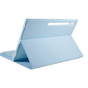 For Samsung Galaxy Tab S10 Ultra A910B Pen Slot Detachable Bluetooth Keyboard Leather Tablet Case(Sky Blue)