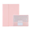 For Samsung Galaxy Tab S10 Ultra A910B-A Touch Pad Detachable Bluetooth Keyboard Leather Tablet Case(Pink) - Samsung Keyboard by PMC Jewellery | Online Shopping South Africa | PMC Jewellery | Buy Now Pay Later Mobicred