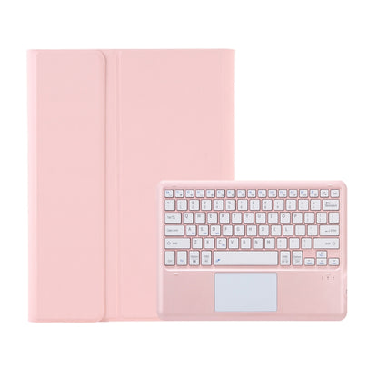 For Samsung Galaxy Tab S10 Ultra A910B-A Touch Pad Detachable Bluetooth Keyboard Leather Tablet Case(Pink) - Samsung Keyboard by PMC Jewellery | Online Shopping South Africa | PMC Jewellery | Buy Now Pay Later Mobicred