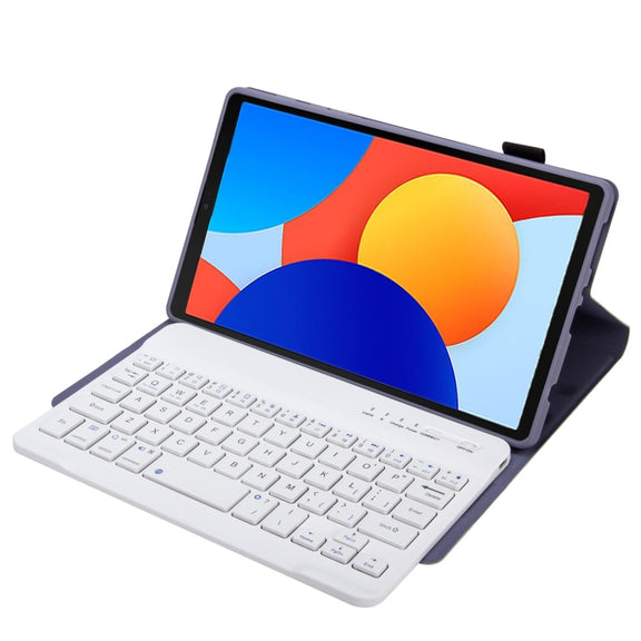 For Redmi Pad SE 8.7 A0N12 TPU Ultra-thin Detachable Bluetooth Keyboard Tablet Leather Case(Purple)