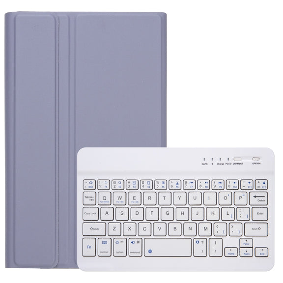 For Redmi Pad SE 8.7 A0N12 TPU Ultra-thin Detachable Bluetooth Keyboard Tablet Leather Case(Purple)
