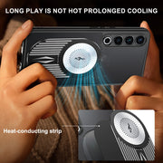 For Meizu 20 Pro Heat Dissipation Aromatherapy MagSafe Holder Phone Case(Black)