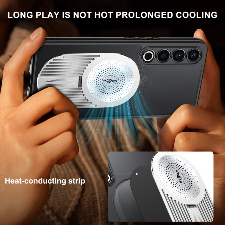 For Meizu 20 Pro Heat Dissipation Aromatherapy MagSafe Holder Phone Case(Silver) - More Brand by PMC TechLife | Online Shopping South Africa | PMC TechLife | Buy Now Pay Later Mobicred