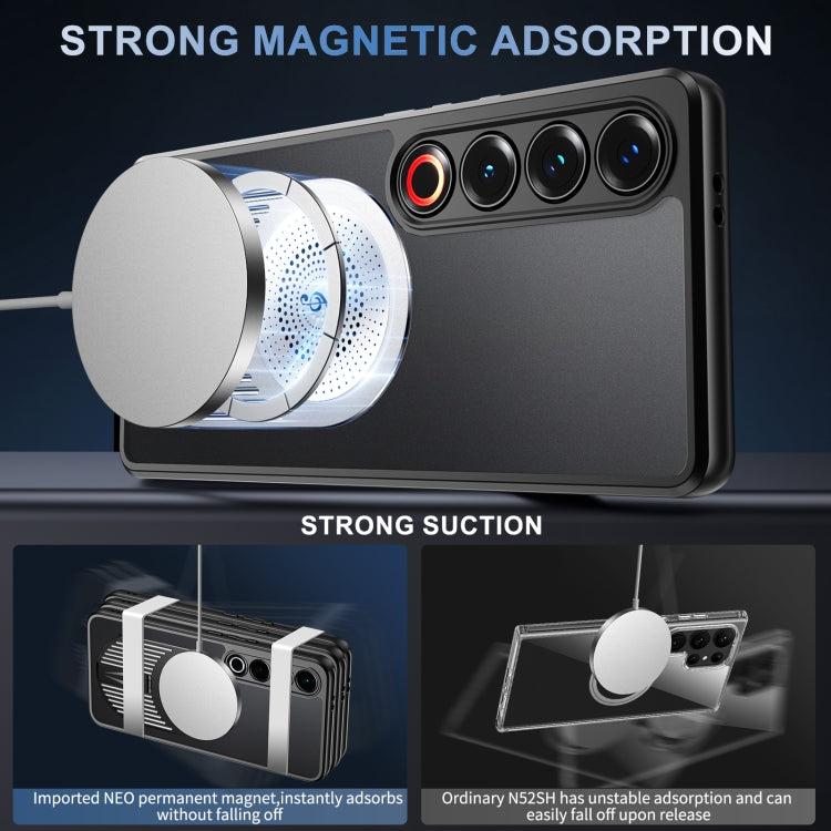 For Meizu 21 Pro Heat Dissipation Aromatherapy MagSafe Holder Phone Case(Silver) - Meizu by PMC TechLife | Online Shopping South Africa | PMC TechLife | Buy Now Pay Later Mobicred
