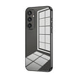 For Samsung Galaxy S25 5G Transparent Plating Fine Hole Phone Case(Black) - Galaxy S25 5G Cases by PMC Jewellery | Online Shopping South Africa | PMC Jewellery | Buy Now Pay Later Mobicred