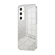 For Samsung Galaxy S25 5G Gradient Glitter Powder Electroplated Phone Case(Transparent)