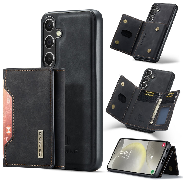 For Samsung Galaxy S24 FE 5G DG.MING M2 Series 3-Fold Multi Card Bag + Magnetic Phone Case(Black) - Galaxy S24 FE 5G Cases by DG.MING | Online Shopping South Africa | PMC Jewellery | Buy Now Pay Later Mobicred