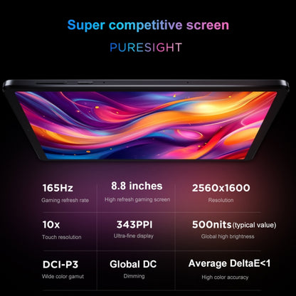 Lenovo LEGION Y700 2025 8.8 inch WiFi Gaming Tablet, 12GB+256GB, Android 14, Qualcomm Snapdragon 8 Gen3 Octa Core(Black) - free shipping - PMC Jewellery - Order now!