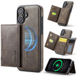 For iPhone 16 Plus DG.MING MAGKING-K2 Series MagSafe RFID Card Bag Detachable Phone Case(Coffee) - iPhone 16 Plus Cases by DG.MING | Online Shopping South Africa | PMC Jewellery | Buy Now Pay Later Mobicred