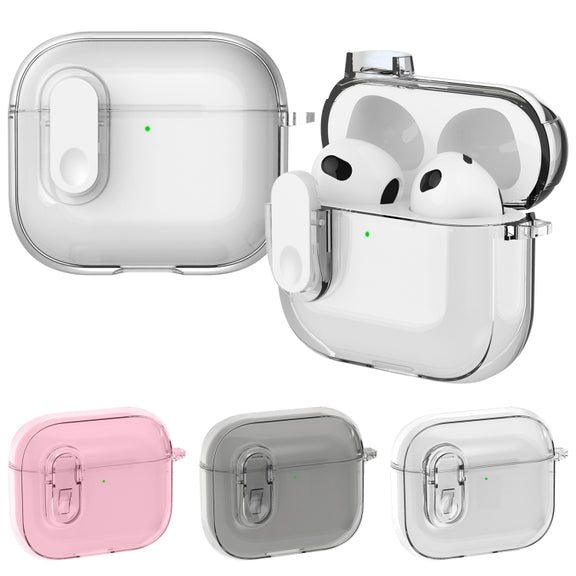 For AirPods 4 Ice Crystals Shockproof Earphone Protective Case(Grey)