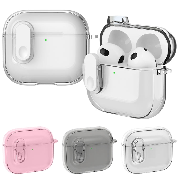 For AirPods 4 Ice Crystals Shockproof Earphone Protective Case(Grey)