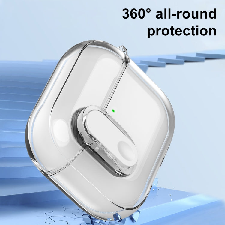 For AirPods 4 Ice Crystals Shockproof Earphone Protective Case(Grey)