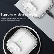 For AirPods 4 Ice Crystals Shockproof Earphone Protective Case(Grey)