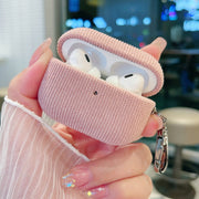 For AirPods Pro 2 Corduroy Cloth Pattern Earphone Protective Case(Sky Blue)