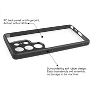 For Samsung Galaxy S25 Ultra 5G Frosted TPU + Transparent PC Phone Case