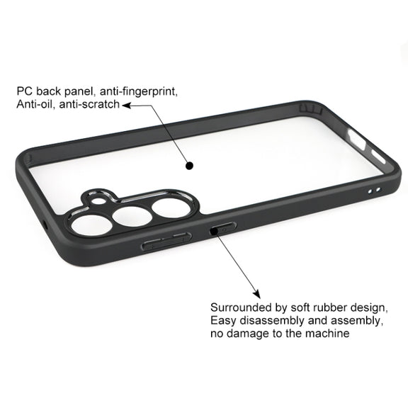For Samsung Galaxy S25+ 5G Frosted TPU + Transparent PC Phone Case
