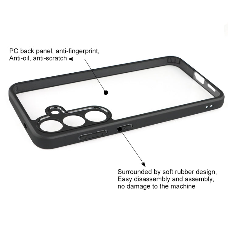 For Samsung Galaxy S25+ 5G Frosted TPU + Transparent PC Phone Case