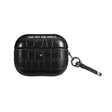 For AirPods 3 Crocodile Texture Earphone Protective Case(Black) - For AirPods 3 by PMC Jewellery | Online Shopping South Africa | PMC Jewellery | Buy Now Pay Later Mobicred