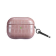 For AirPods 4 Crocodile Texture Earphone Protective Case(Rose Gold) - For AirPods 4 by PMC Jewellery | Online Shopping South Africa | PMC Jewellery | Buy Now Pay Later Mobicred