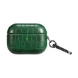 For AirPods 4 Crocodile Texture Earphone Protective Case(Dark Green) - For AirPods 4 by PMC Jewellery | Online Shopping South Africa | PMC Jewellery | Buy Now Pay Later Mobicred