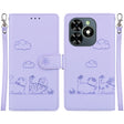 For Tecno Spark Go 2024 / 20 / 20C Cute Cats RFID Leather Phone Case(Purple) - free shipping - PMC Jewellery - Order now!